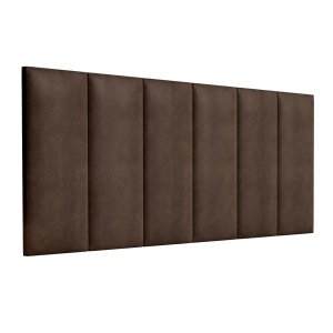 Cabeceira Estofada Almofadada Lisa Solteiro 0,90 -:marrom