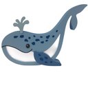 Ver imagem 1 de Luminária de Mesa Baleia - LML-67 - Bateria 9V