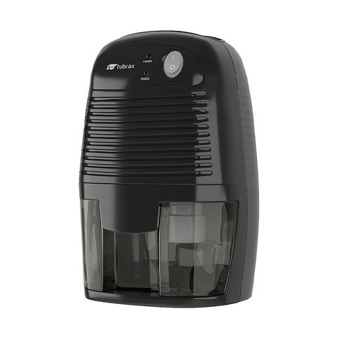 Mini Desumidificador Elétrico Preto Bivolt 127-220V Antimofo 500ml Tubrax