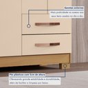 Ver imagem 6 de Guarda-Roupa Solteiro 4 Portas 2 Gavetas Itapema Bege/Carvalho Americano/Off White