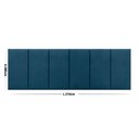 Ver imagem 3 de Cabeceira Modulo Kit 6 Peças 0.35x0.70cm Azul