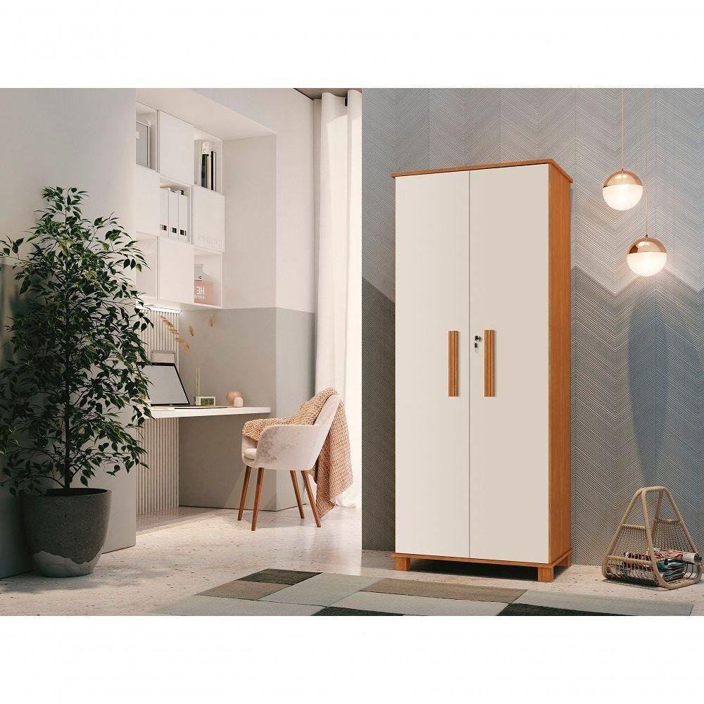 Armário Multiuso Dallas 100% Mdf com Chave Camas Fenix Cor:nature