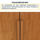 Ver mais imagens de Guarda-Roupa Casal com 6 Portas e 4 Gavetas 218cm Multimóveis CR35492 Cinamomo