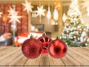 Ver imagem 3 de Kit 48 Bolas de Natal Mista Fosca, Lisa e Glitter Vermelha 5cm