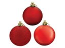 Ver imagem 4 de Kit 48 Bolas de Natal Mista Fosca, Lisa e Glitter Vermelha 5cm