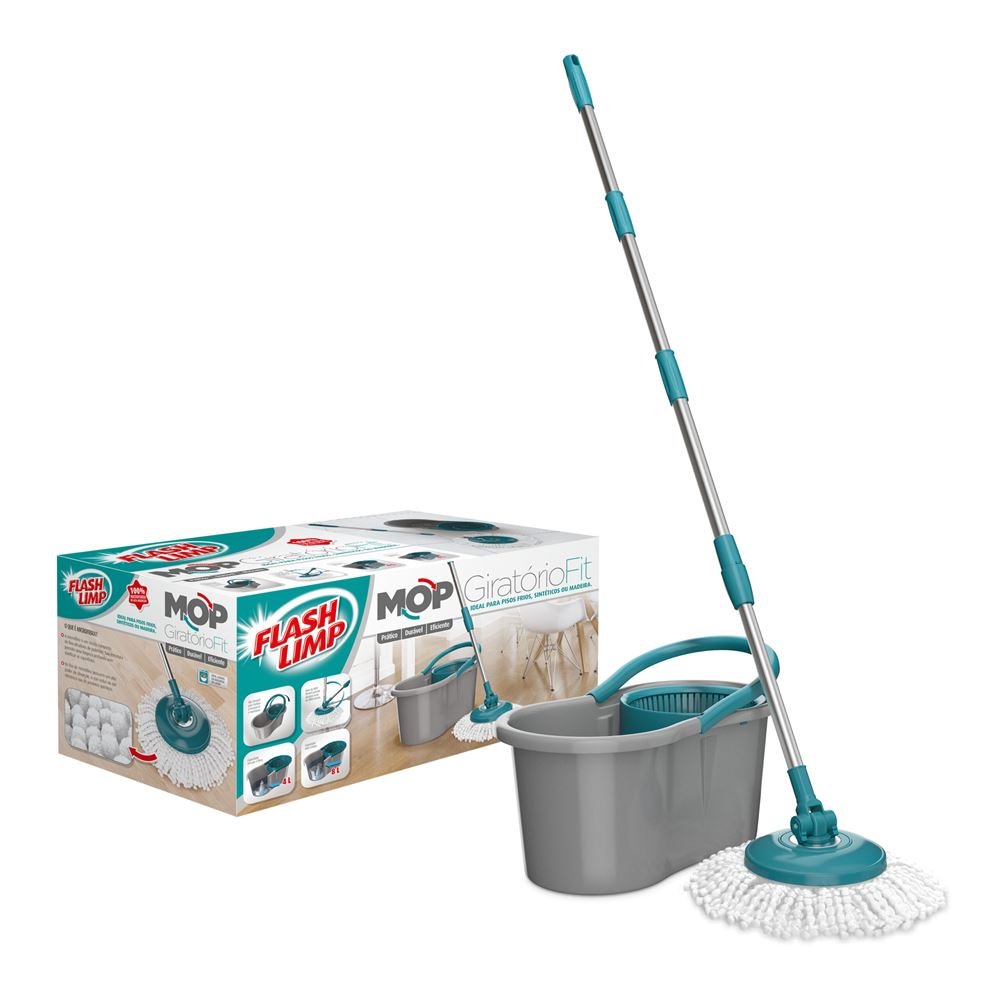 Mop Giratório Fit Flash Limp Mop5010 - 10