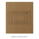 Ver mais imagens de Rack com Painel Ripado TV até 75 Polegadas Planejado 200x230cm Aruá CabeCasa MadeiraOriginals Marrom Jatobá