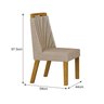 Conjunto Sala de Jantar Mesa 1,80 com 6 Cadeiras Liz - 4