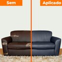 Ver imagem 5 de Adesivo Revestimento em Couro Sintético Azul Marinho 50x137cm