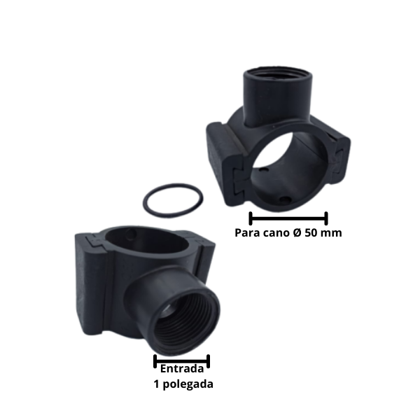 Abracadeira p/ Cano 50 mm Rosca 1 Ch Gimenez Abracadeira 50mm de 1 ...