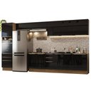 Ver imagem 3 de Armário de Cozinha Completa 400cm Rustic/Preto Lux da Thauane Madesa