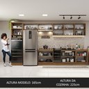 Ver imagem 6 de Armário de Cozinha Completa 400cm Rustic/Preto Lux da Thauane Madesa