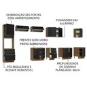 Ver imagem 5 de Armário de Cozinha Completa 400cm Rustic/Preto Lux da Thauane Madesa
