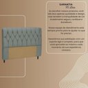Ver imagem 4 de Cabeceira Cama Box Casal King Size 195cm Eloá Estofada Suede Premium Branco