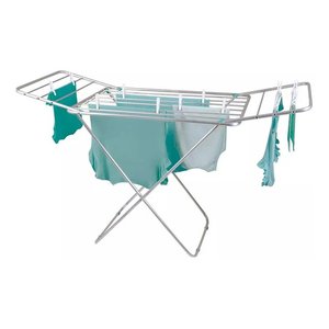 Kit 2 Varal de Chão Roupas Aluminio com Abas Mor