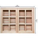 Ver imagem 4 de Janela de Abrir / Abrir Reto de Madeira Padrão Cedro Batentes de 14 Cm-1.00(l)x1.20(a)