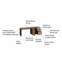 Ver imagem 6 de Conjunto Mesa Escritório 160cm C/ Balcão Nogal/preto