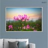 Quadro Decorativo - Flor de Lotus Rosa Ao por do Sol Flnt021 - Vidro com Impressão Uv - 60x40cm - 2