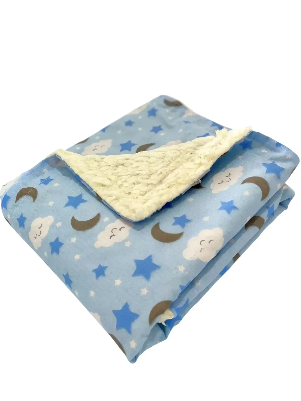Ver imagem 1 de Cobertor de Sherpa Estampado G - Soninho Azul