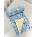Ver imagem 3 de Cobertor de Sherpa Estampado G - Soninho Azul