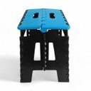 Ver imagem 1 de Banqueta Dobrável Multiuso Azul até 100kg Plástico com Alça Leve e Resistente Cor:azul