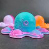 Chaveiro Polvo Reversível Pop It Fidget Toy Brinquedo Anti Stress Apertar TikTok Silicone Sensorial  - 11