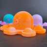 Chaveiro Polvo Reversível Pop It Fidget Toy Brinquedo Anti Stress Apertar TikTok Silicone Sensorial  - 9