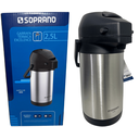 Ver imagem 4 de Garrafa Termica Pressão Inox Soprano Excelence 2,5 Lt
