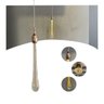 Pendente Gota Dourado com Fio 1,5m Cristal Tensão Bivolt 110/220v - 2