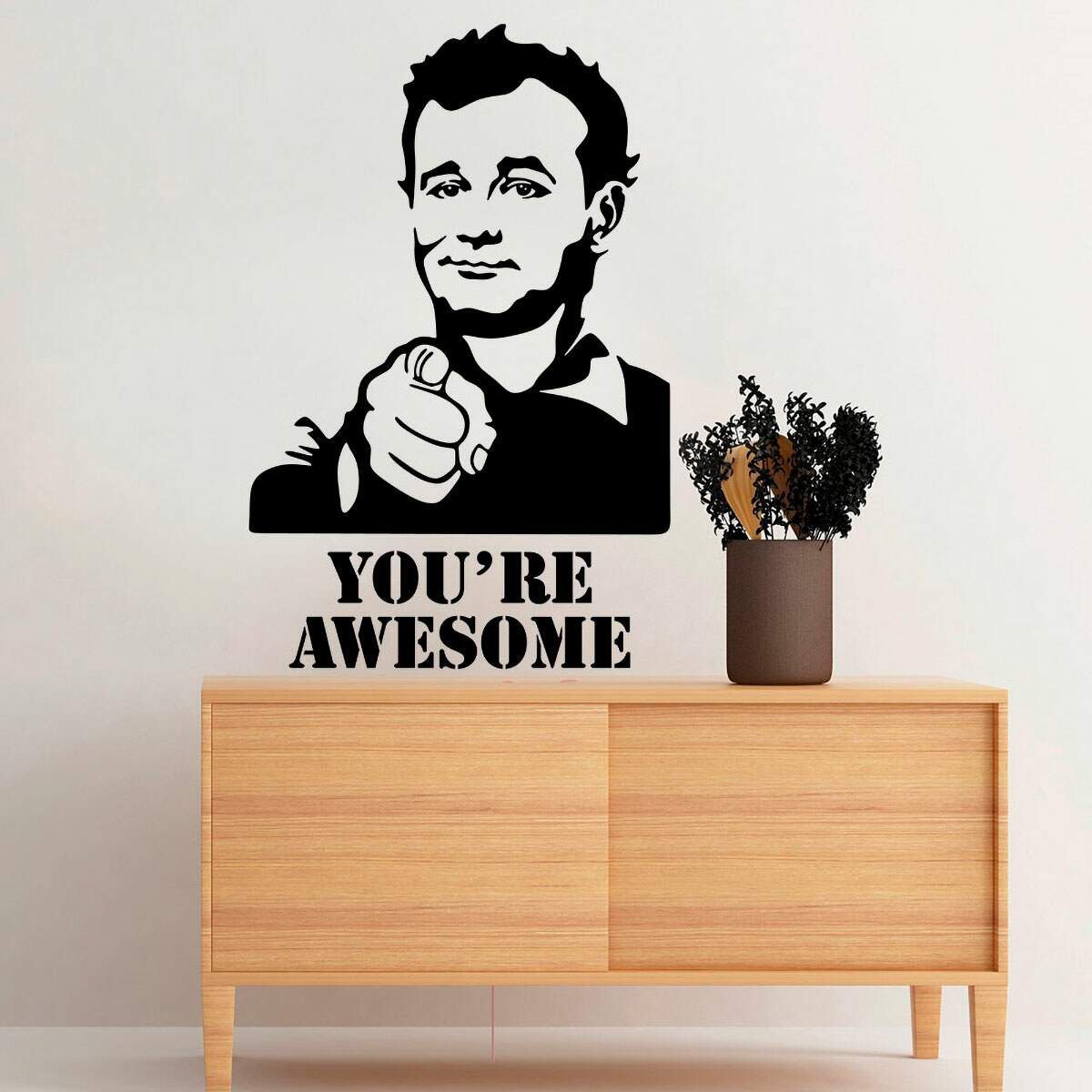 Adesivo de Parede Bill Murray Youre Awesome-Extra Grande 67x98cm - 1