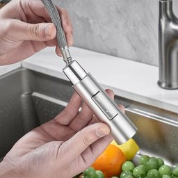 Torneira Gourmet Extensivel Cozinha Pia Ducha Articulada 2 Jatos Monocomando Agua Quente Fria Mesa B - 2