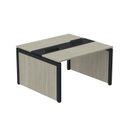 Ver imagem 2 de Estação de Trabalho Mesa Plataforma Escritório Dupla para 2 Pessoas com Caixa de Tomada Pé Painel