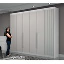Ver imagem 5 de Guarda-roupa 06 Portas São Carlos MDF, portas ripadas e 6 gavetas internas