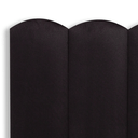 Ver imagem 4 de Cabeceira Solteiro Modulada Nuvem Cama Box Suede Preto