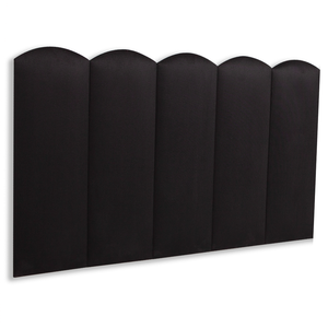 Cabeceira Solteiro Modulada Nuvem Cama Box Suede Preto