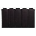 Ver imagem 3 de Cabeceira Solteiro Modulada Nuvem Cama Box Suede Preto