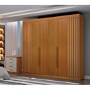 Ver imagem 1 de Guarda Roupa Casal Ripado 6 Portas 6 Gavetas 100% MDF São Carlos