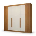 Ver imagem 2 de Guarda Roupa Casal Ripado 6 Portas 6 Gavetas 100% MDF São Carlos