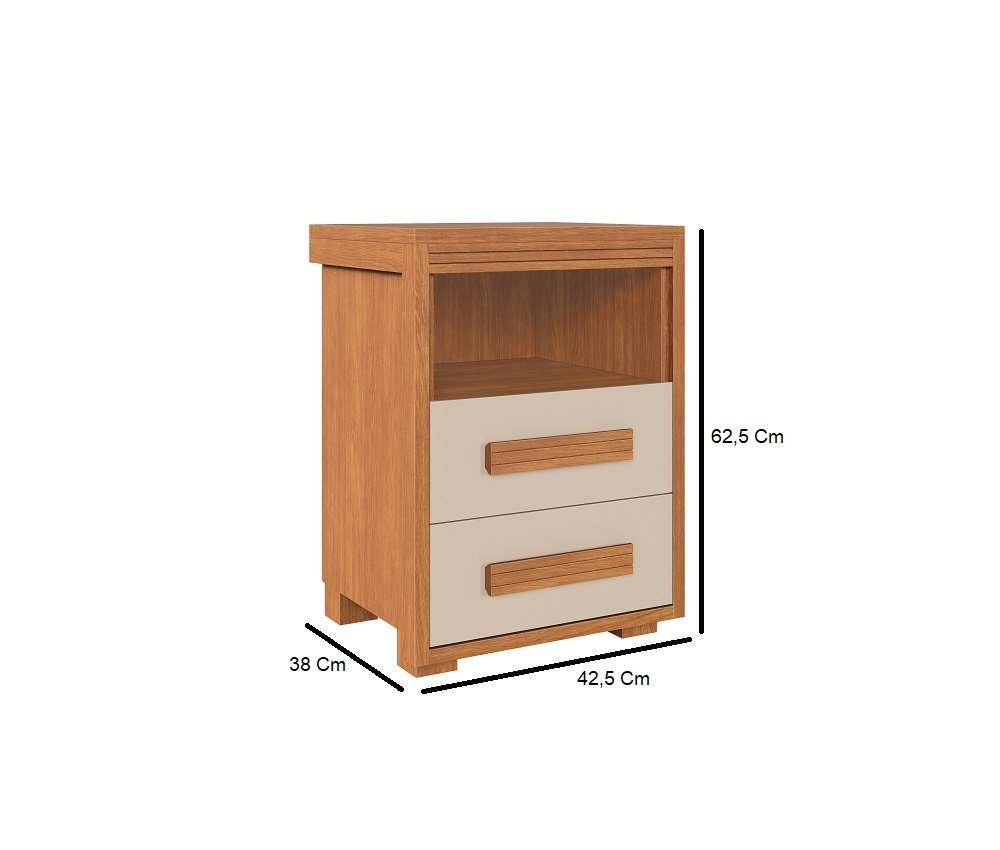 Mesa de Cabeceira Tóquio 100% Mdf Robusto Luxo Camas Fenix - 3