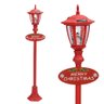 Poste Decorativo com Luz Natalino Vermelho - 104x18x16cm Prime Home Decor 37248 - 1