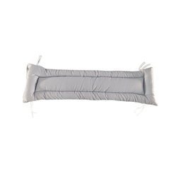 Almofada Futon para Cadeira e Banco 150x40 Liso:cinza - 1