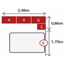 Ver imagem 4 de Jogo de Quarto Modulado Firenze de Casal Branco 7 Pçs Painel de Casal + Mesa de Cabeceira + Roupeiro