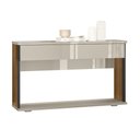 Ver imagem 1 de Aparador para Sala de Estar 2 Gavetas 136cm Luxe L06 Avelã/Off White - Mpozenato