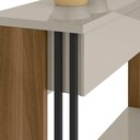 Ver imagem 3 de Aparador para Sala de Estar 2 Gavetas 136cm Luxe L06 Avelã/Off White - Mpozenato