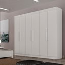 Ver imagem 4 de Guarda Roupa Casal 6 Portas Delta Branco - Leifer