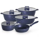 Ver imagem 1 de Jogo de Panelas 5 Peças Azul Graniflon Moda do Chef