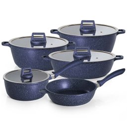Jogo de Panelas 5 Peças Azul Graniflon Moda do Chef - 1