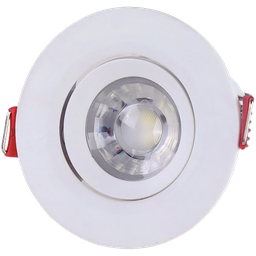 Spot Direcionavel Redondo LED Bivolt Tramontina Amarela Quente 3000K - 5W - 2