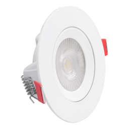 Spot Direcionavel Redondo LED Bivolt Tramontina Amarela Quente 3000K - 5W - 3