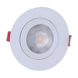 Spot Direcionavel Redondo LED Bivolt Tramontina Amarela Quente 3000K - 5W - 1